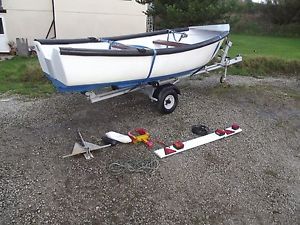 Sea/river Fishing/Day GRP Boat , 13ft, with Snipe Road Trailer.