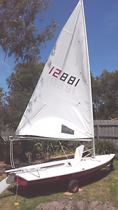 Laser sailboat