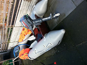 inflatable boat with engine