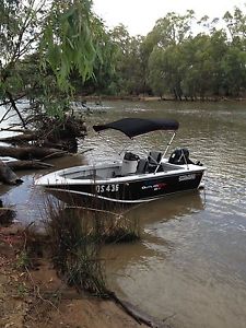 Anglapro Outlaw 424 side console tinny. not Quintrex Hornet trophy