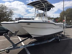 1999 Angler Catamaran with 2016 Suzuki 140  4 stroke