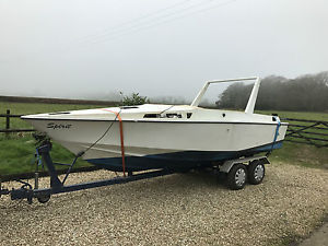 Speed Boat - Fishing Boat - PROJECT - 22 ft Tremlett - Power - Day - Cuddy cabin