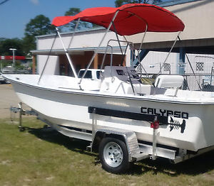 FLATS FISHING BOAT BRAND NEW 17' Calypso Skiff with Custom Aluminum Trailer