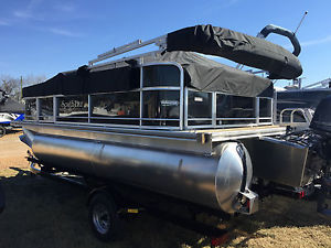 2016 South Bay 18 Foot Fishing Pontoon 50HP Yamaha 4 Stroke Warranty Trailer