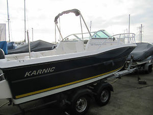 2006 Karnic 2050 Bluewater cuddy cabin sports boat, with 115HP Suzuki outboard