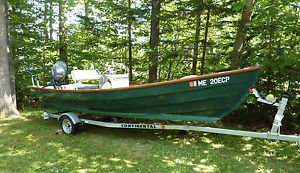 1999 17' Bristol Skiff by Holby Marine w/40HP 4 Stroke Yamaha Outboard & Trailer