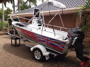 Stessl 415 Sportsman aluminium fishing/ leisure boat- quintrex, stacer, plate