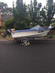 FISHING BOAT 15ft 4.6m RUNABOUT OUTBOARD