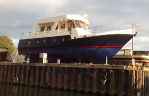 Bruce Roberts  52" trawler Yacht project steel boat