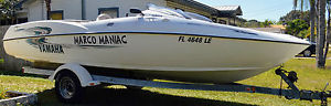 2000 20' YAMAHA LS2000 TWIN 135HP ENGINE JET BOAT IN WATER IN GODWIN FLA (HOLL)