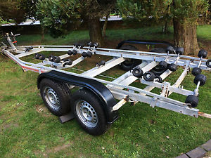 boat trailer twin axle power boat or Rib extra heavy duty