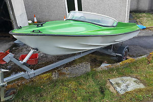 SPEED BOAT 14ft SHAKESPEAR WITH TRAILER AND WINCH....NEATH