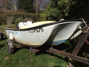 Dory boat, spring project, with outboard & trailer