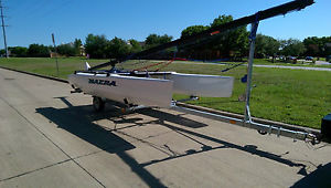 NACRA Catamaran and Trailer - Beach Wheels and box  - Sport - Pristine with SPIN