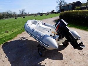 Avon Rover 340 RIB Jockey Console with 25HP Mercury 2-Stroke