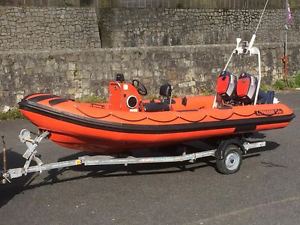 5.1m Tornado RIB boat with twin 30hp yamaha auto lubes