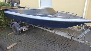 picton speedboat including 85hp mercury and trailer  requires work  easy repair