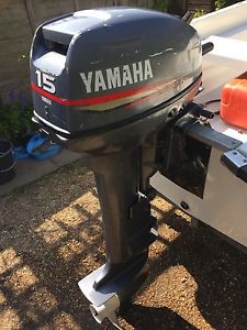 1999 Yamaha 15hp Longshaft Outboard Boat Engine Tiller Control for RIB Dory