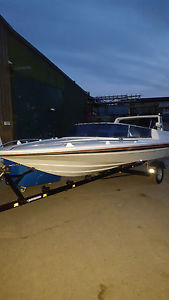 broom aquarius speed boat 16ft 100hp mercury esptt oil injected + extras