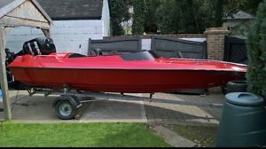 Racing speed boat 17ft hull + trailer very good condition