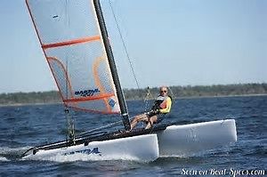 NACRA Catamaran and Trailer - Sport Model - with MAIN, JIB, and SPINNAKER