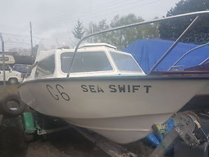 Boat fishing boat 17 ft Seaswift 30 suzuki