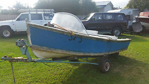 old wooden/ fibreglass boat