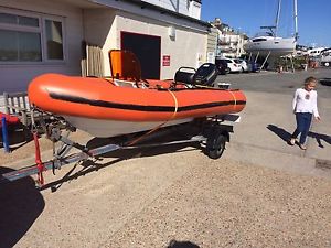 Avon RIB with outboard and trailer