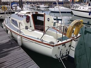 Westerly Warwick sailing cruiser.  Bilge keels, diesel inboard, furling sails.