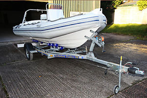 INFANTA 5.2m RIB BOAT + roller coaster TRAILER