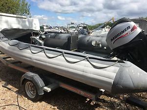 RIB BOAT AVON SEARIDER 5.4 (NEW MARINER 60 EFI 4STROKE) 0 HOURS!