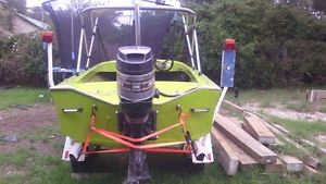 Savage ski/fishing boat 50hp outboard