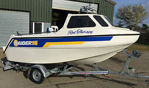 Raider 16 fast fishing Cuddy boat 60HP Mercury 4 stroke - New trailer