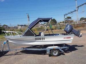 quintrex premier 4m tinnie, dinghy,powerboat with 30hp yamaha