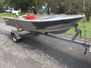 Aluminium boat 3.4M inc Motor and trailer