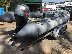 RIB BOAT AVON SEARIDER 5.4 2005 MARINER 75 (139 HOURS) PROJECT/BARGAIN