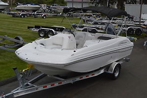 2013 HURRICANE 188 SUN DECK SPORT, YAM. 150 4STRK, 10 PERSON CAP., NEW TRAILER