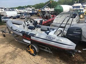 RIB BOAT RIBEYE 550 YAMAHA 100 4STROKE ROLLER TRAILER