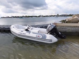 Avon 310 RIB  Tender with Galvanised Road Trailer, Electric Start, 15Hp Outboard