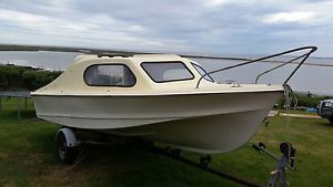 SHETLAND 535 FISHING,DAY,SKI BOAT,MARINER40,STURDY TRAILER.EASY FINISH PROJECT