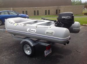 Duras Inflatable w/Tohatsu 9.8HP and Loadrite like Brig Zodiac NO RESERVE