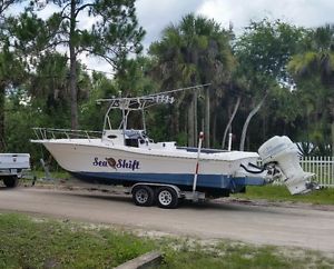 24ft center console twin 150hp ocean runner johnson engines 1998 sportcraft boat