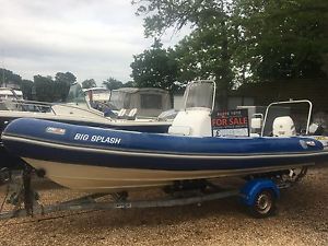 RIB BOAT AVON ADVENTURE 620 115 4STROKE EFI JOHNSON OUTBOARD ROLLER TRAILER