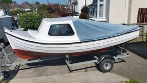 16ft Orkney Longliner Fishing/Work boat with Trailer & Mariner 15hp 4 Stroke