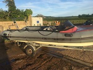 Avon sea rider 5.4M sport rib / inflatable boat with snipe boat trailer