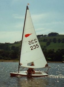 Comet single-hander sailing dinghy no. 235