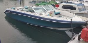 Power boat/speedboat/engine/inboard/trailer/frame/canpoy