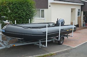 Inflatable Boat - Excel 535 Heavy Duty & Custom Trailer