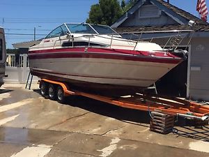 1987 SeaRay 268 Sundancer-  454 mag , alpha 1, Triple axle trailer