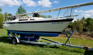 ODay 23-2 Sailboat with Trailer/Motor etc ready to tow or sail away